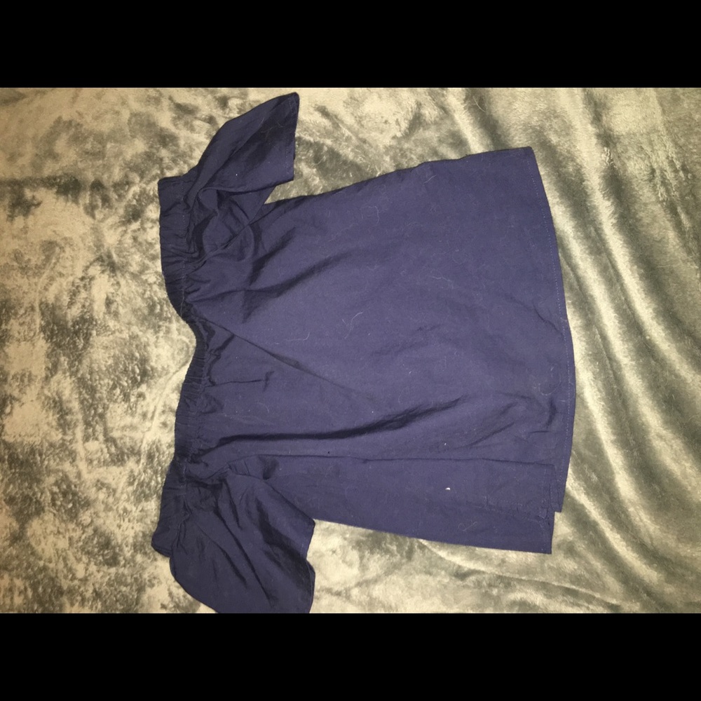 Navy off the shoulder too